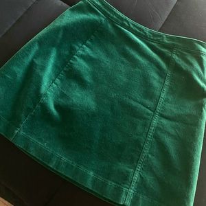 Forever 21 Velvet Green Skirt